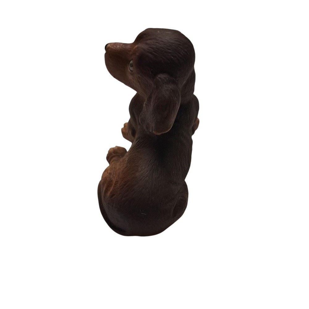 Homco 1467 Vintage Dachshund Figurine Bisque Ceramic, Brown Red - Picture 3 of 6